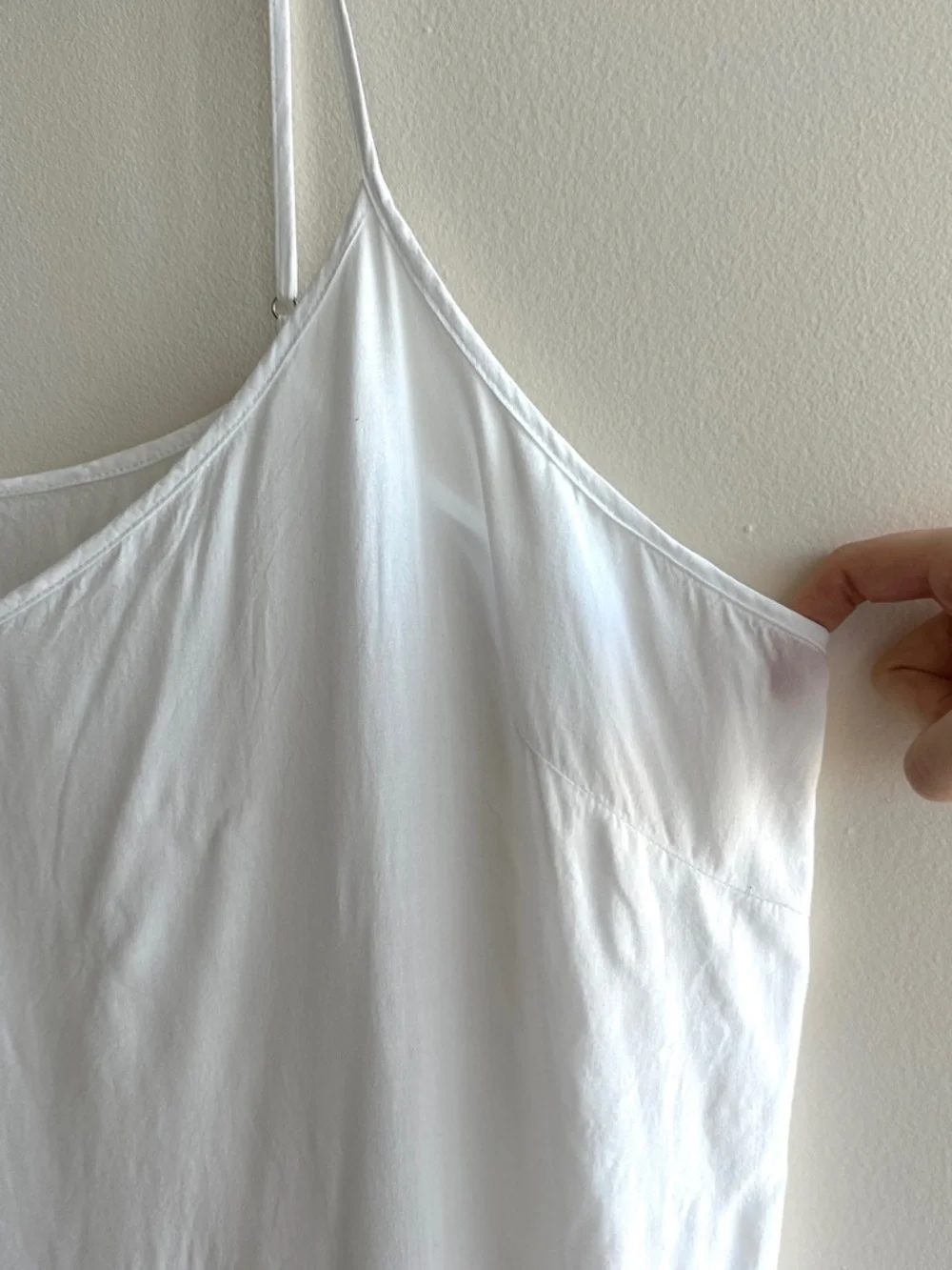 J. Crew Women’s White V-Neck Camisole Made with Liberty Fabric Shirt, Size 2X